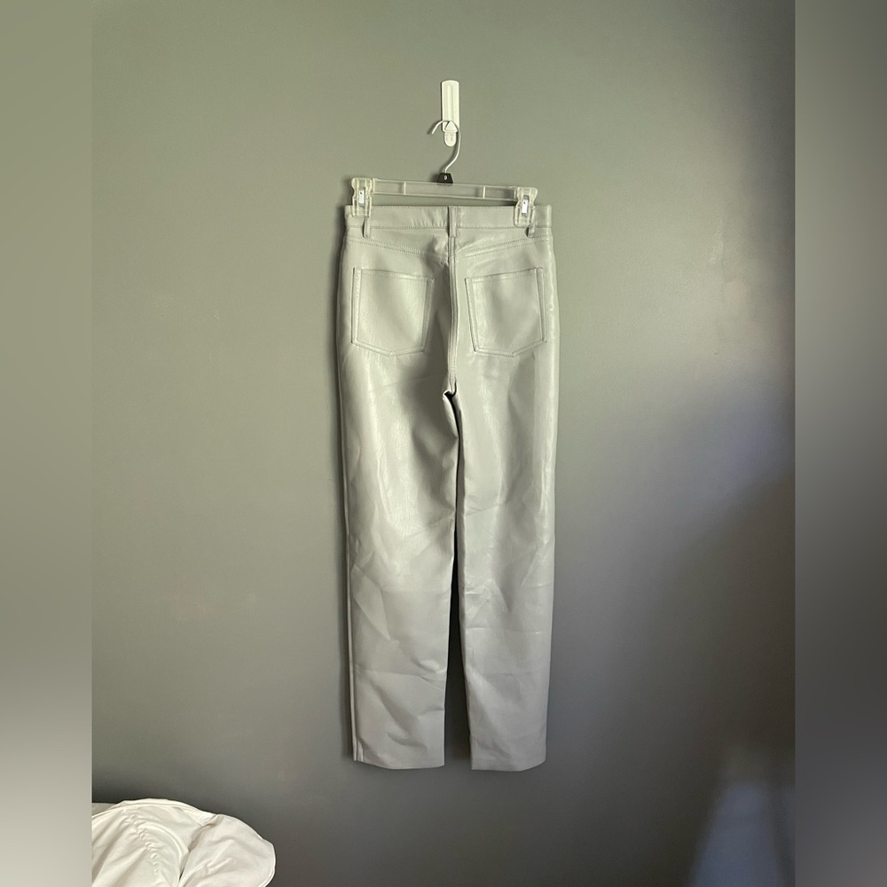 Wilfred Faux Leather Gray Pants Womens Size 2 - Picture 3 of 6
